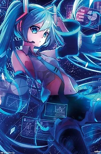 Hatsune Miku - Screens Wall Poster