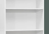 Monarch Specialties Bookshelf, Bookcase, 6 Tier, 72"h, Office, Bedroom, Laminate, White, Transitional