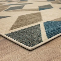 Mohawk Home Vaughan Blue Polyester Area Rug