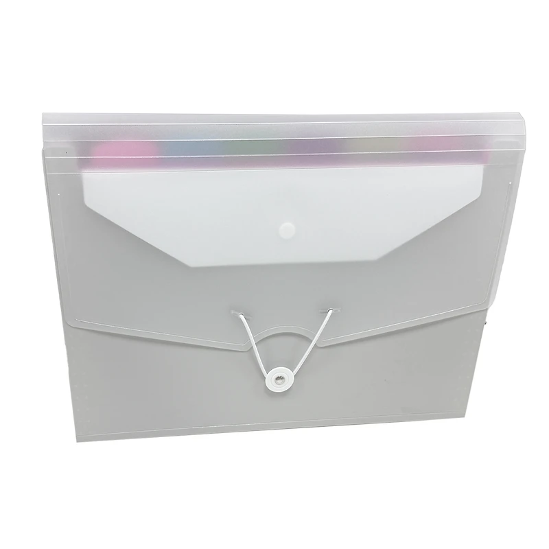 Pen+Gear 7-Pocket Poly Expanding File Organizer, Grey, New Freestanding