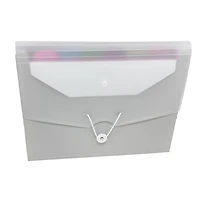 Pen+Gear 7-Pocket Poly Expanding File Organizer, Grey, New Freestanding