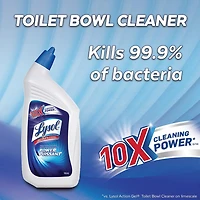 Lysol Bathroom Cleaning- Toilet Bowl Cleaner, Power, Family Pack, 10X Cleaning Power, 4 x 946 mL