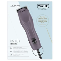 Wahl Professional KM 10+ Corded Animal Clipper, 2-Speed Brushless Motor, LOCKGUARD™, Constant Speed Control, Durable #10 Prime Blade - Model - 59189