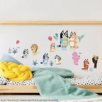 RoomMates Bluey Family & Friends Peel and Stick Wall Decals for Kids