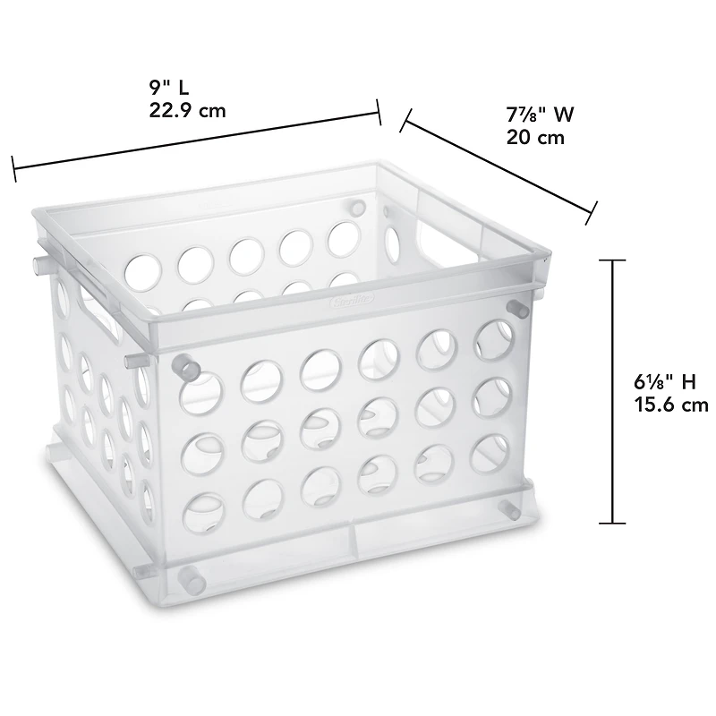 Sterilite Mini Crate, Clear