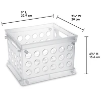 Sterilite Mini Crate, Clear