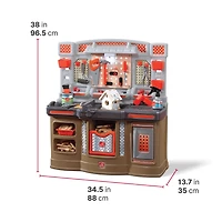 Établi des granÉtape 2 Atelier Big Builders Pro pour enfants avec large espace de travail, éléments électroniques et beaucoup de rangementds bricoleurs
