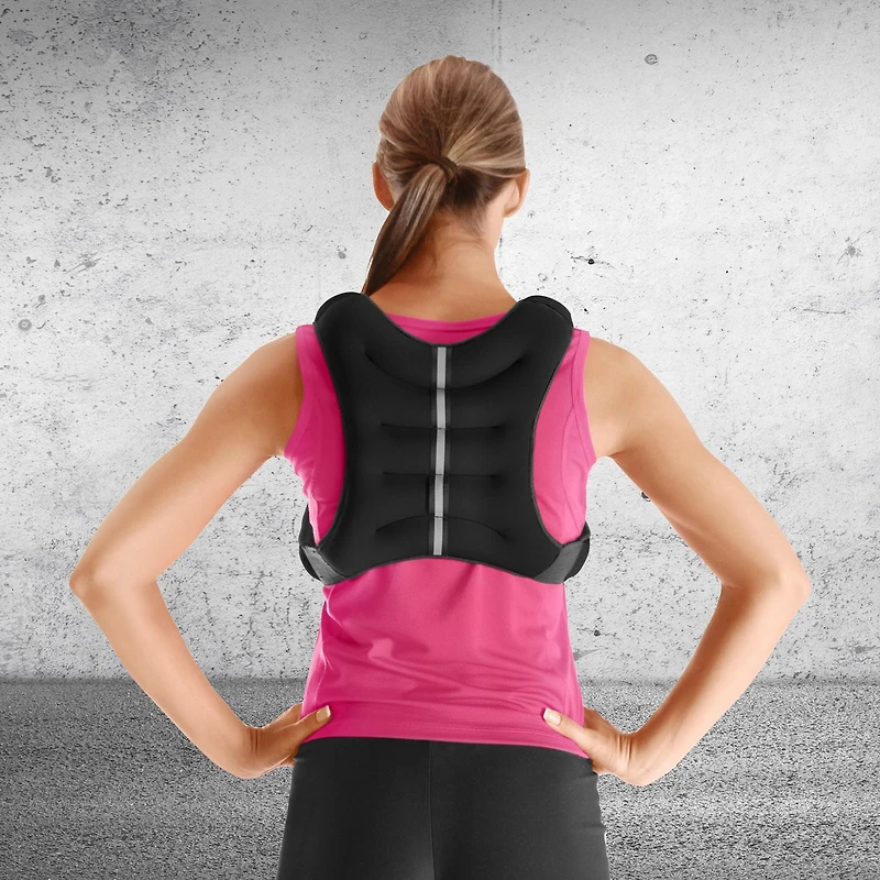 Tone Fitness Gilet lesté en néoprène, 12 livres, Noir
