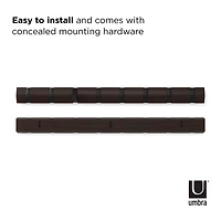 Umbra Flip Porte-manteau mural, noir / noyer