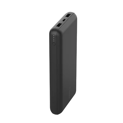 Belkin Chargeur portable USB-C, 20 000 mAh avec 1 port USB-C et 2 ports USB-A pour une charge jusqu’à 15W pour iPhone 14 Pro, 14 Pro Max, AirPods, iPad, Galaxy S23, S23+, Ultra - Noir