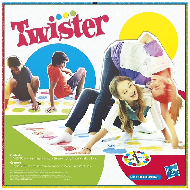 Jeu Twister avec mouvements Choix Twister et En l'air, jeux de groupe pour enfants, pour 2 joueurs et plus