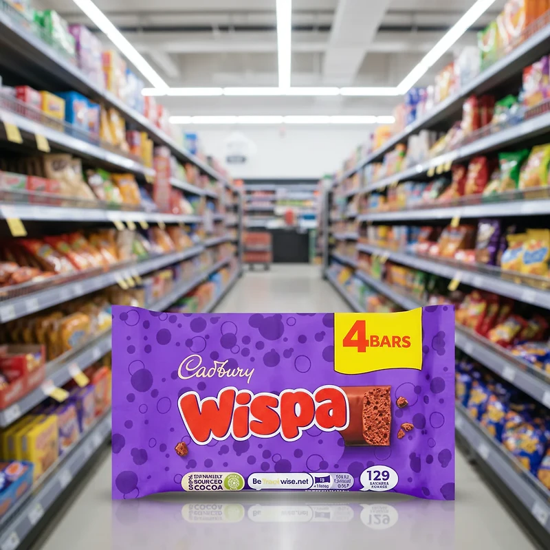 Cadbury Dairy Milk Wispa Chocolate Bars 4 pack