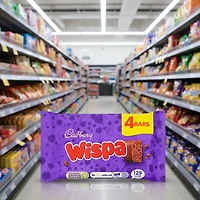 Cadbury Dairy Milk Wispa Chocolate Bars 4 pack