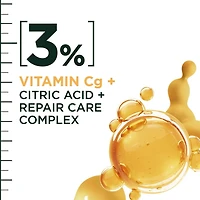 Garnier Fructis Hair Filler + Vitamin C Strength Repair Sulfate-Free Shampoo, for Weak Damaged Hair, up to Breakage & 79% More Strength