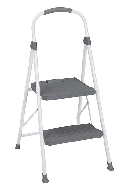 COSCO 1 Étape non-pliant en acier Escabeau avec 7ft 3in Max Reach (platine et couleur noire, acier)