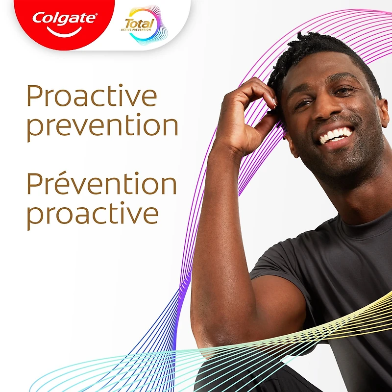 Colgate Total Active Prevention Whitening Toothpaste, Mint, Value Pack 2 x 120 mL