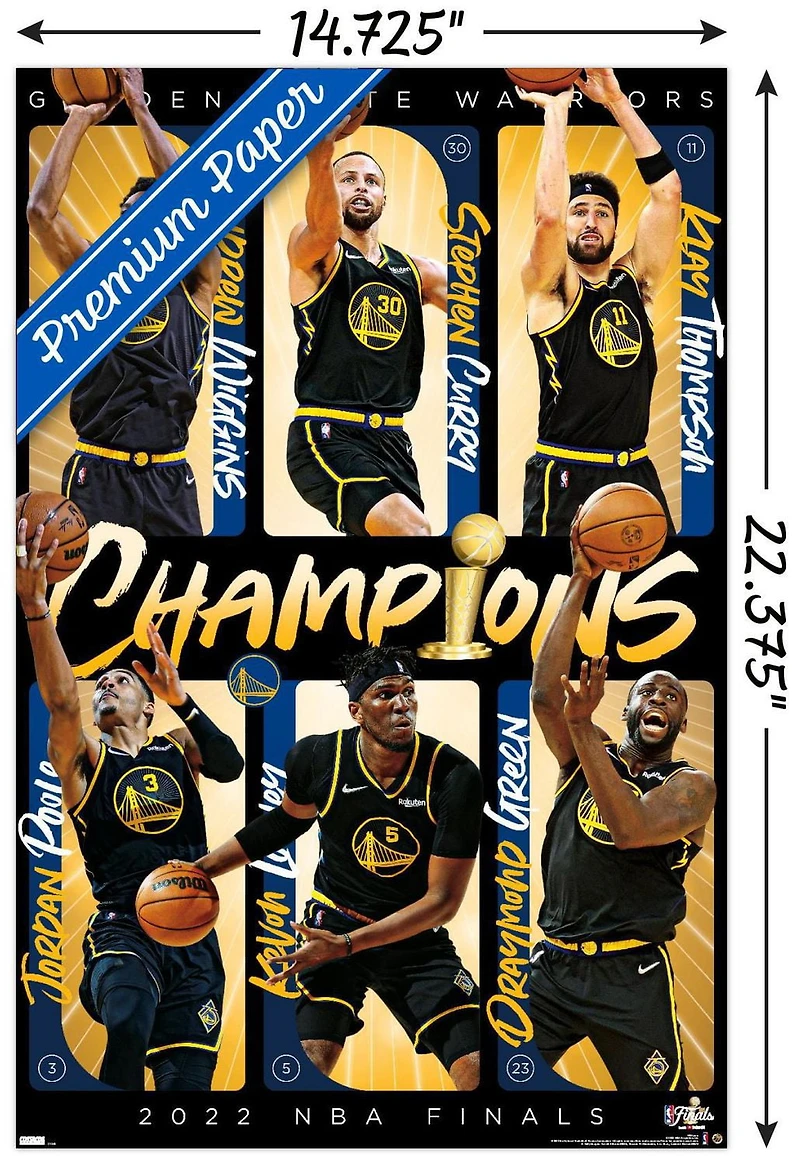 NBA Golden State Warriors - Champions de la finale NBA 2022