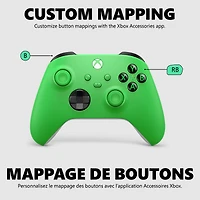 Manette sans fil Xbox – Velocity Green pour la Xbox Series X|S, la Xbox One et les appareils Windows