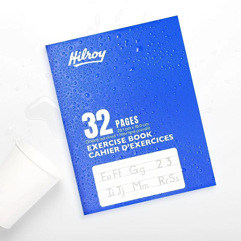 Hilroy® Laminated Stitchbook Dotted Interlined 32 Pages