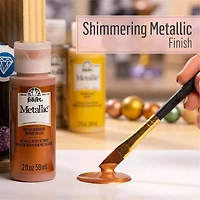Folkart Métallique peinture acrylique rose, 59 ml