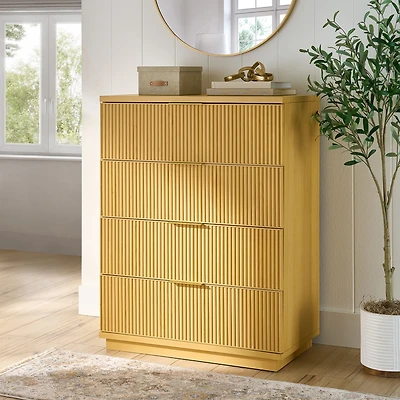 Better Homes & Gardens Cannelé Lillian Commode à 4 tiroirs