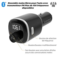 Scosche BTFM4-SP Btfreq Hands-Free Car Kit with Bluetooth FM Transmitter