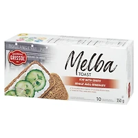 Boulangerie Grissol Toasts Melba Seigle avec Semences 350g