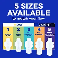 Always Infinity FlexFoam Pads for Women, Size 4, Overnight Pad with Wings, Unscented, 38 Count