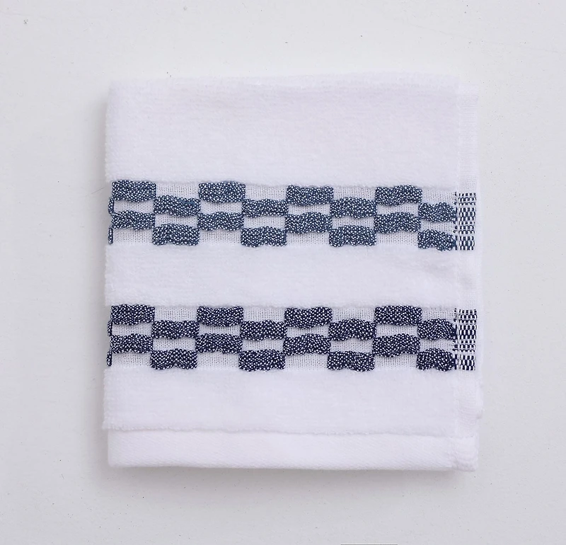 Chaps Luxury Towel Set - 4-Pack, Navy, 12" x 12"