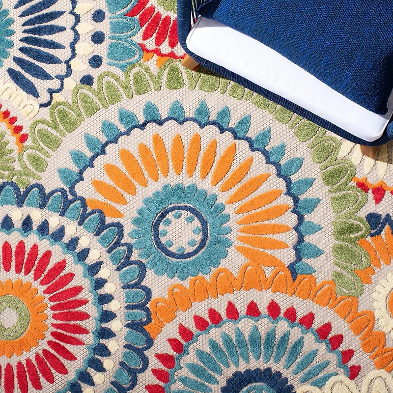 SAFAVIEH Cabana Marina Suzani Outdoor Area Rug