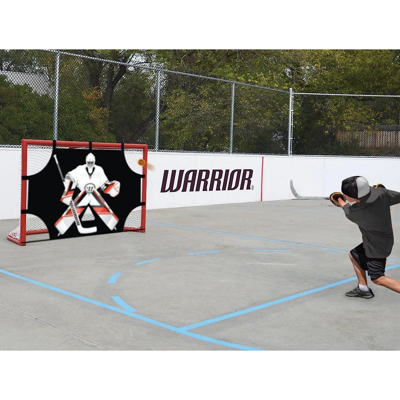 Warrior Street Hockey 54" Shooter Tutor with 5 Shooting Areas and Hook and Loop Attachments