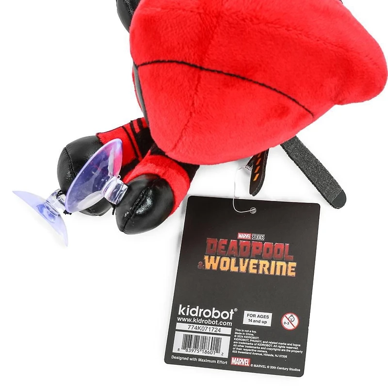 Kidrobot Window Clinger Deadpool & Wolverine 6" Deadpool Plush Toy