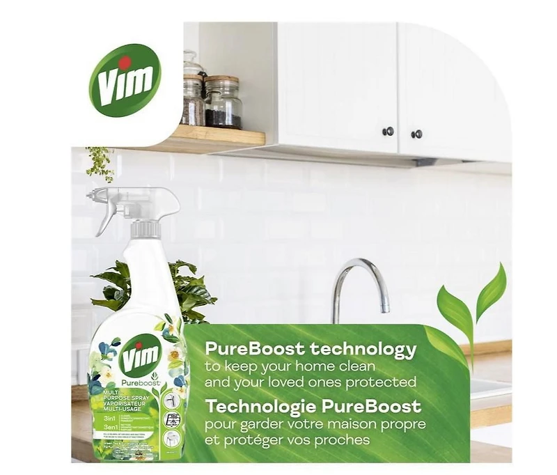 Vim Aroma & Shine Multi-Purpose Spray – Green Tea & Eucalyptus 700ml