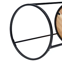 Better Homes and Gardens Acacia Top Plant Stand,2 Pack,Black