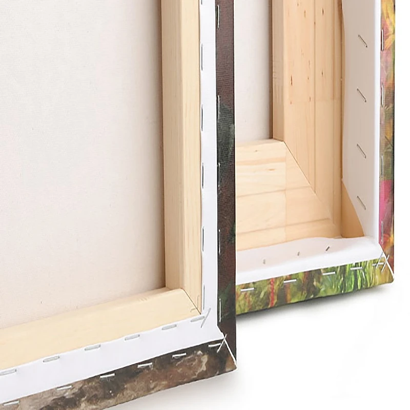 Tableau moderne imprimée sur toile Design Art rose en noir et blanc