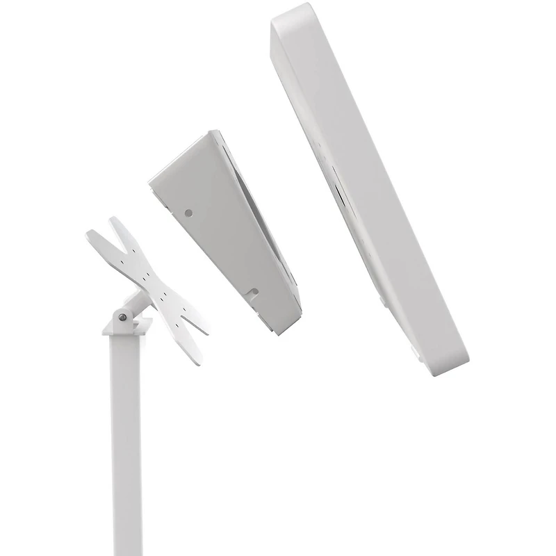 CTA Digital Prime Double VESA Wedge et Prise/PoE Cover pour Tablettes aux normes VESA 75 x 75 et 100 x 100 - Blanc
