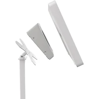 CTA Digital Prime Double VESA Wedge et Prise/PoE Cover pour Tablettes aux normes VESA 75 x 75 et 100 x 100 - Blanc