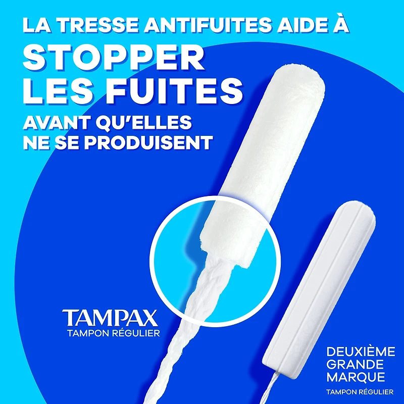 Tampax Tampons Pearl Compacts, avec Tresse LeakGuard & Applicateur Extensible, Absorption Super, Applicateur Extensible Compact, Non Parfumés