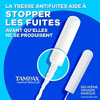 Tampax Tampons Pearl Compacts, avec Tresse LeakGuard & Applicateur Extensible, Absorption Super, Applicateur Extensible Compact, Non Parfumés