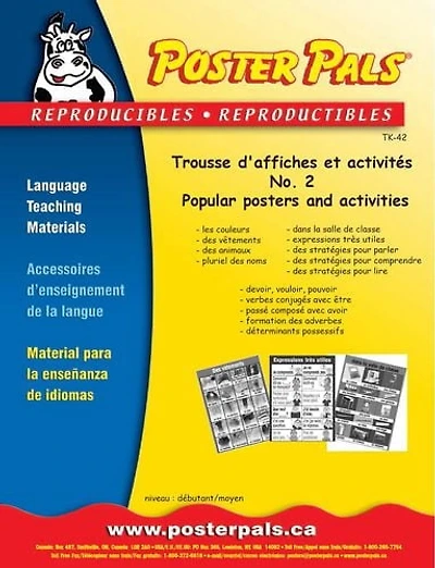 Poster Pals French/FSL Classroom No 2 Poster Activities Kit