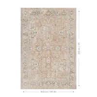Tapis beige Flow Mainstays, 5 pi x 7 pi