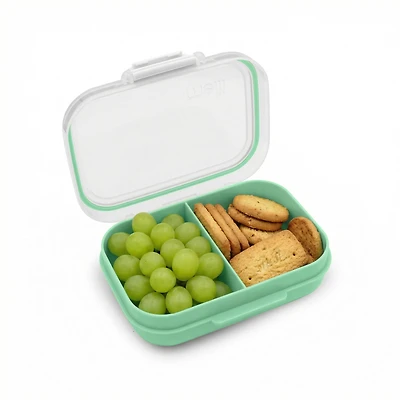 Melii Bento Mini Menthe avec Clip Transparent