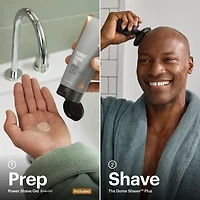 MANSCAPED The Dome Shaver Plus Precision Pack, Men's Electric Head Shaver, Wet/Dry Cordless Bald Trimmer with Power Shave Gel
