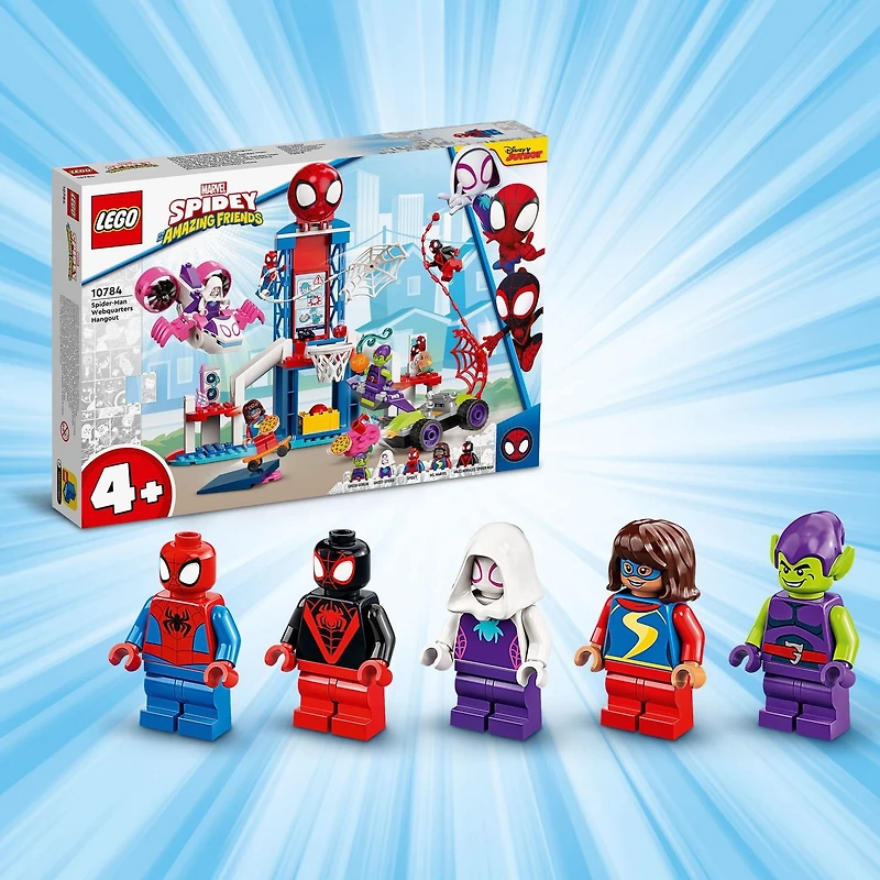LEGO Marvel Spidey And His Amazing Friends Spider-Man Webquarters Hangout 10784 (155 Pieces)