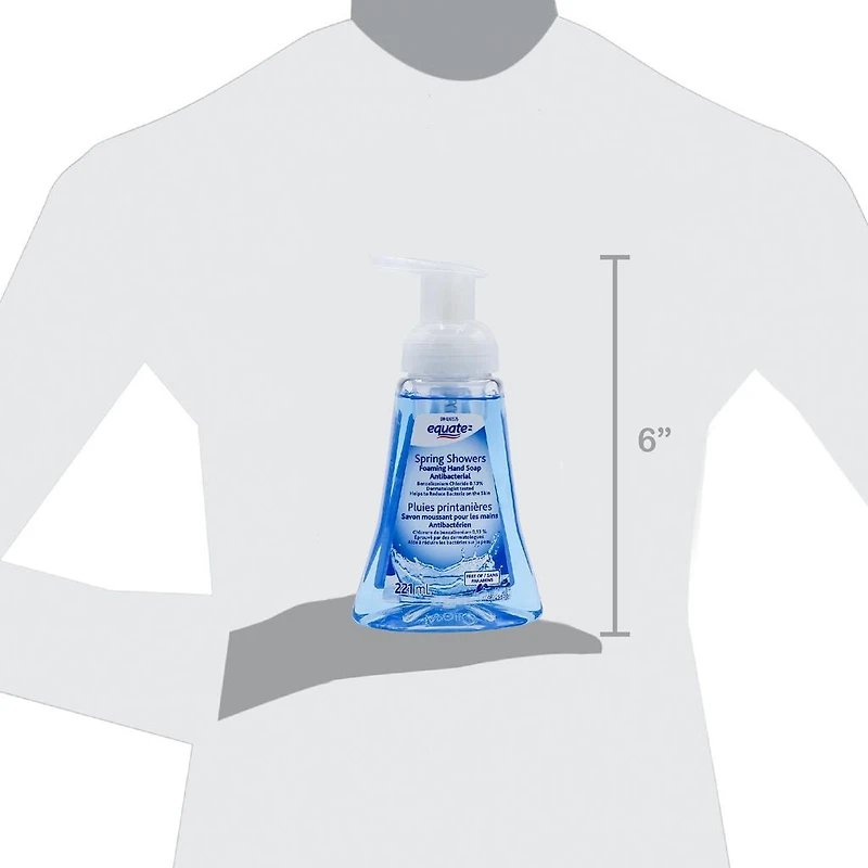 Equate Spring Showers Antibacterial Foaming Hand Soap, 221 ml