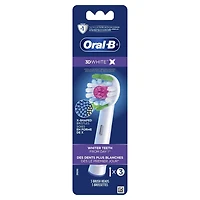 Oral-B 3D White X-Filament Replacement Brush Heads 3 pack