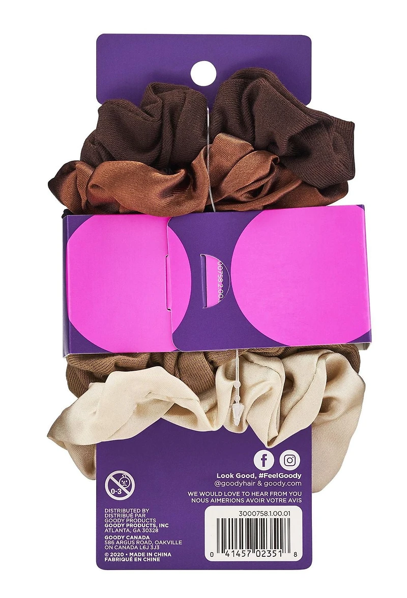 Goody Forever Chouchou en satin à porter sans dommage - 6Ct