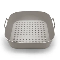 Starfrit Silicone Air Fryer Basket, Rectangular, 1 Pack, BPA-Free, Reusable, Fits 3–8 QT, Heat Resistant, Non-Stick