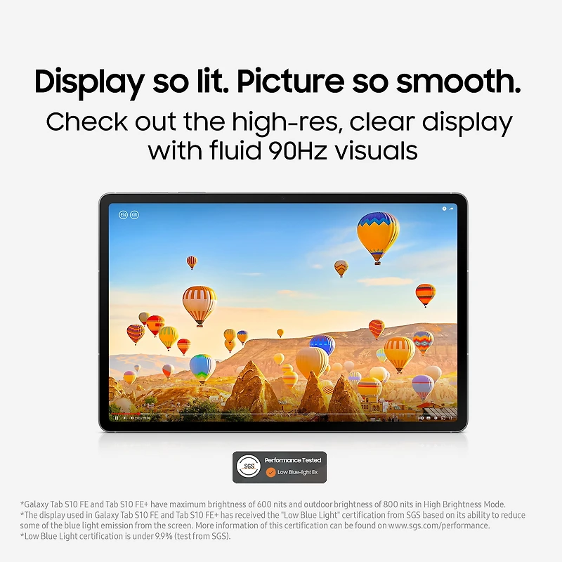 Samsung Galaxy Tab S10 FE+, 8GB+128GB, Bleu clair