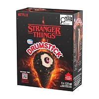DRUMSTICK Stranger Things Frozen Dessert Cones, Canadian Dairy & No Artificial Colours, 4 x 125 ml